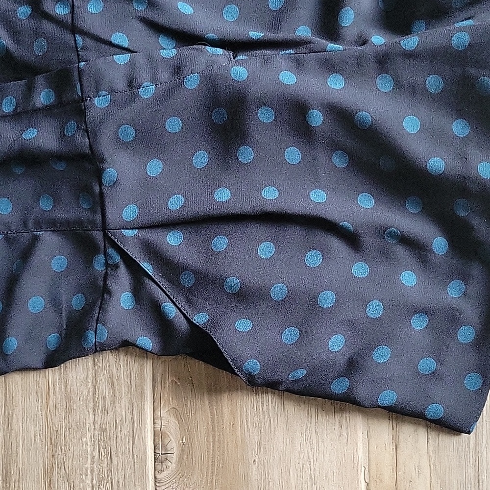 RACHEL Rachel Roy Navy Polka Dot Romper Size 6 - Picture 6 of 11